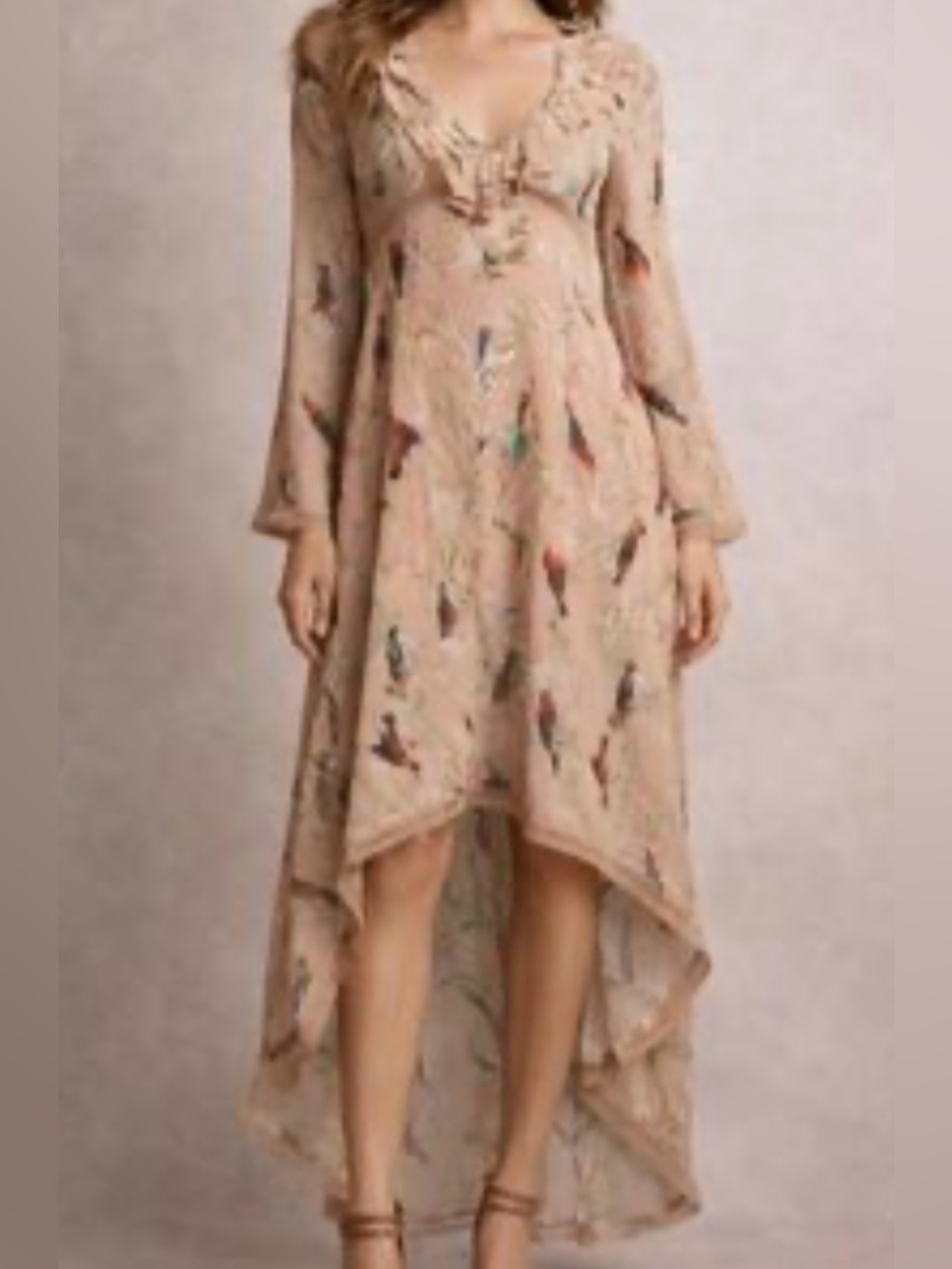 Foxiedox Aviana Hummingbird Chiffon High-Low
